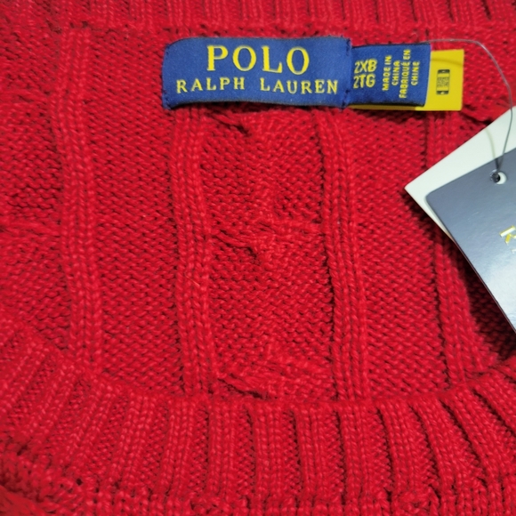 Polo ralph lauren Men Big&tall cable sweater NWT - Picture 3 of 6